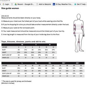 h\u0026m tights size guide 